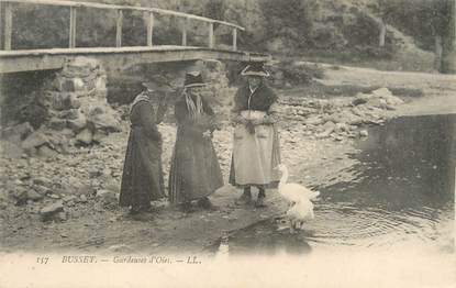 / CPA FRANCE 03 "Busset, gardeuses d'Oies"