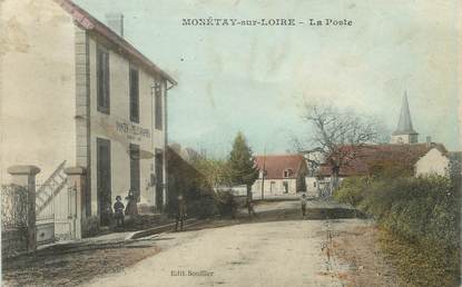 / CPA FRANCE 03 "Monnétay sur Loire, la poste "