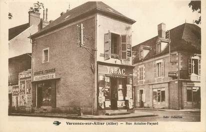 / CPA FRANCE 03 "Varennes sur Allier, rue Antoine Fayard"