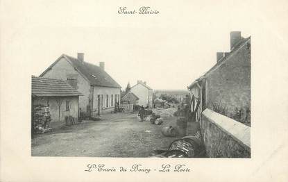 / CPA FRANCE 03 "Saint Plaisir, l'entrée du bourg, la poste"