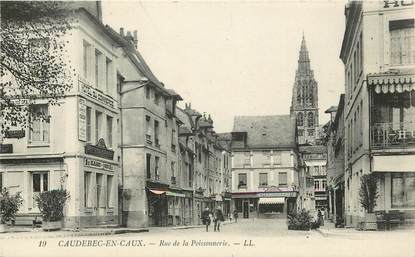 CPA FRANCE 76  "Caudebec en Caux, rue de la Poissonnerie"