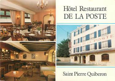 / CPSM FRANCE 56 "Saint Pierre Quiberon, hôtel de la Poste"