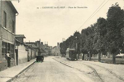 CPA FRANCE 76  "Caudebec lès Elbeuf, Place de l'Assemblée"