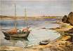 / CPSM FRANCE 56 "Vannes, aquarelle du peintre A. Mahuas, baie de Conleau" / PEINTRE