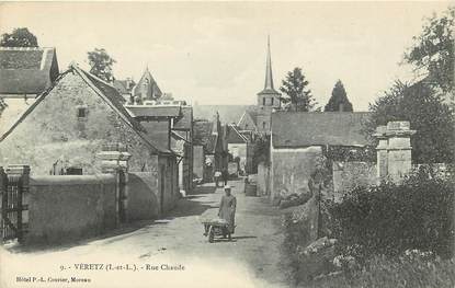 CPA FRANCE 37 "Veretz, Rue Chaude"