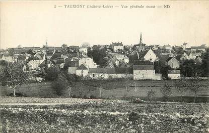 CPA FRANCE 37 "Tauxigny, vue générale ouest"