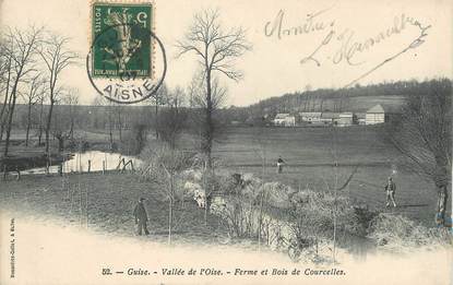 / CPA FRANCE 02 "Guise, vallée de l'Oise, ferme et bois de Courcelles"