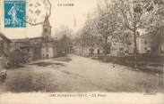 42 Loire / CPA FRANCE 42 "Saint Haon le Vieux, la place"