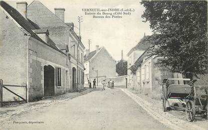 Verneuil sur Indre, entrée du bourg, bureau des postes