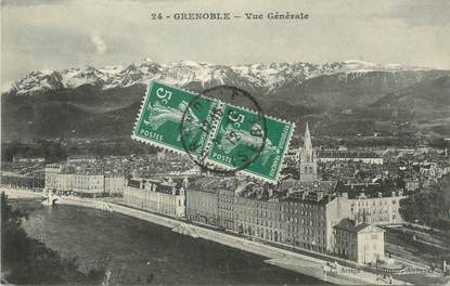 / CPA FRANCE 38 "Grenoble, vue générale "
