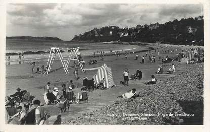 / CPSM FRANCE 22 "Perros Guirec, plage de Trestaou et l'Ile Thomé"