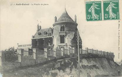 / CPA FRANCE 80 "Ault Onival, le moulin de pierre"