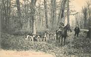 03 Allier / CPA FRANCE 03 "Forêt de Tronçais, chasse au cerf, une relais" / CHEVAL