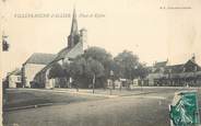 03 Allier / CPA FRANCE 03 "Villefranche d'Allier, place et église"