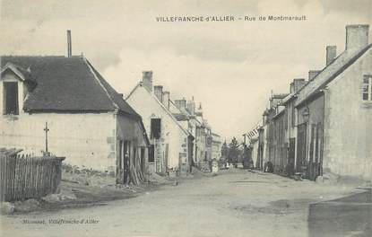 / CPA FRANCE 03 "Villefranche d'Allier, rue de Montmarault"