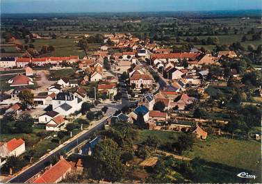 / CPSM FRANCE 58 "Fours, vue générale aérienne"