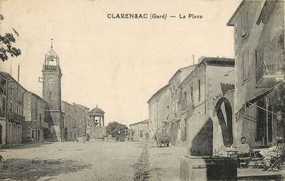 CPA FRANCE 30  "Clarensac, la Place"