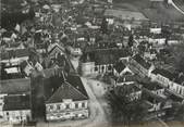 58 Nievre / CPSM FRANCE 58 "Saint Saulge, vue aérienne sur l'hôtel de ville et l'église"