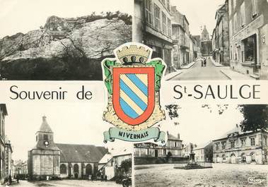 / CPSM FRANCE 58 "Souvenir de Saint Saulge"