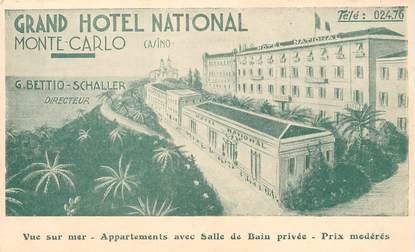 CPA MONACO "Grand hotel national"