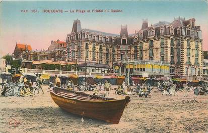 / CPA FRANCE 14 "Houlgate, la plage et l'hôtel du casino"