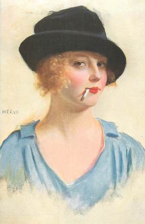 CPA  LA FEMME / CIGARETTE