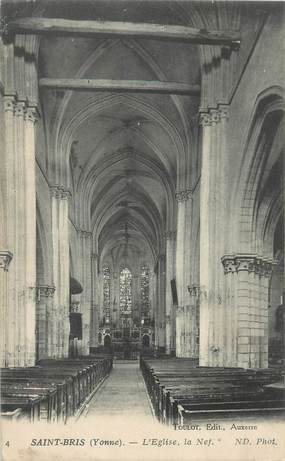 / CPA FRANCE 89 "Saint Bris, l'église"