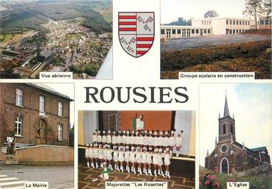 / CPSM FRANCE 59 "Rousies, ville jumelée avec Hadleigh, angleterre"