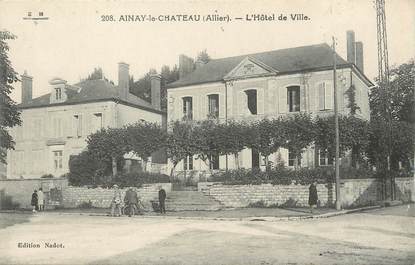 / CPA FRANCE 03 "Ainay le Château, l'hôtel de ville"