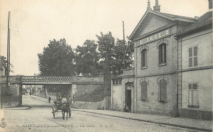 / CPA FRANCE 95 "Saint Ouen l'Aumône, la gare"