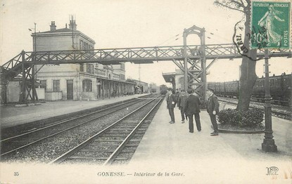 / CPA FRANCE 95 "Gonesse, intérieur de la gare"