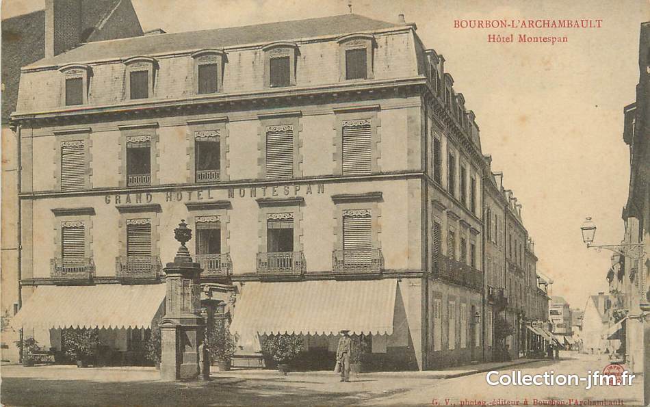 / CPA FRANCE 03 "Bourbon l'Archambault, hôtel Montespan" | 03 allier