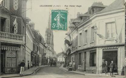 / CPA FRANCE 76 " Lillebonne, rue Victor Hugo"