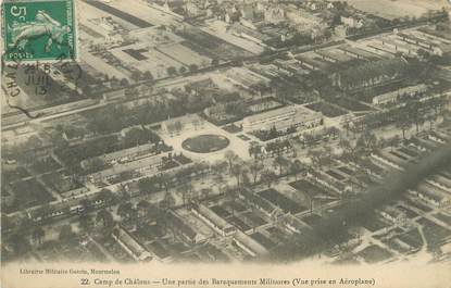 / CPA FRANCE 51 "Camp de Chalons, une partie des baraquements militaires"