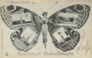 51 Marne / CPA FRANCE 51 "Mourmelon Camp de Chalons" / PAPILLON / SURREALISME