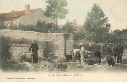 / CPA FRANCE 51 "Au Camp de Chalons, la popote" / MILITAIRES