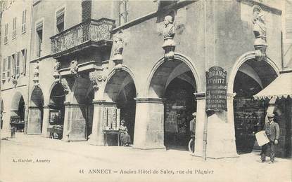 / CPA FRANCE 74 "Annecy, ancien hôtel de Sales, rue du Pâquier"