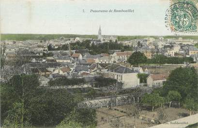 / CPA FRANCE 78 "Panorama de Rambouillet"