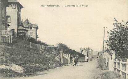 / CPA FRANCE 76 "Quiberville, descente à la plage"