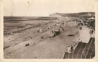 / CPA FRANCE 76  "Quiberville sur Mer, la plage"