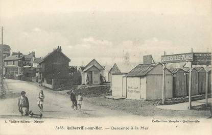 / CPA FRANCE 76 "Quiberville sur Mer, descente à la mer"