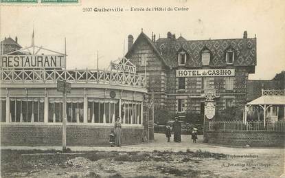 / CPA FRANCE 76 "Quiberville, entrée de l'hôtel du Casino"