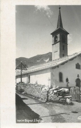 / CPSM FRANCE 73 "Tignes, l'église"