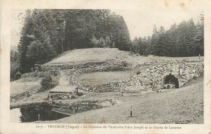 / CPA FRANCE 88 "Ventron, la fontaine du Vulnérable frère Joseph et la grotte de Lourdes"