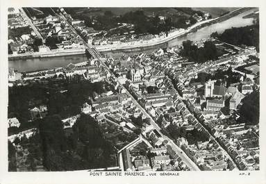 / CPSM FRANCE 60 "Pont Sainte Maxence, vue générale"