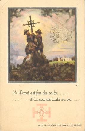 CPA  SCOUT "Le scout est fier de sa foi"