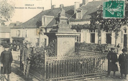 / CPA FRANCE 03 "Cerilly, monument de François Péron"