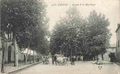 / CPA FRANCE 03 "Gannat, av de la République"