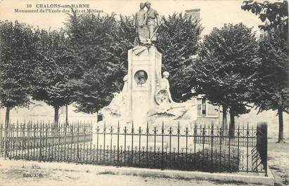 / CPA FRANCE 51 "Chalons sur Marne, monument des écoles des arts et métiers"