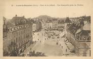 39 Jura Lons le Saunier, Place de la liberté, vue d'ensemble prise du théatre